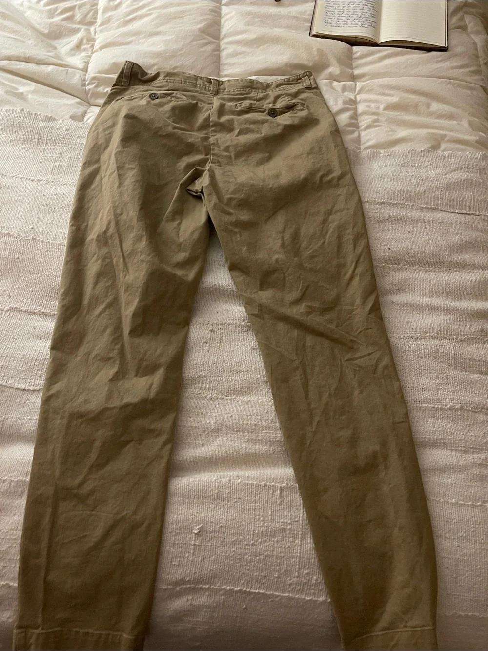 Men's 32x32 Khaki Straight-Leg Pants - Tan